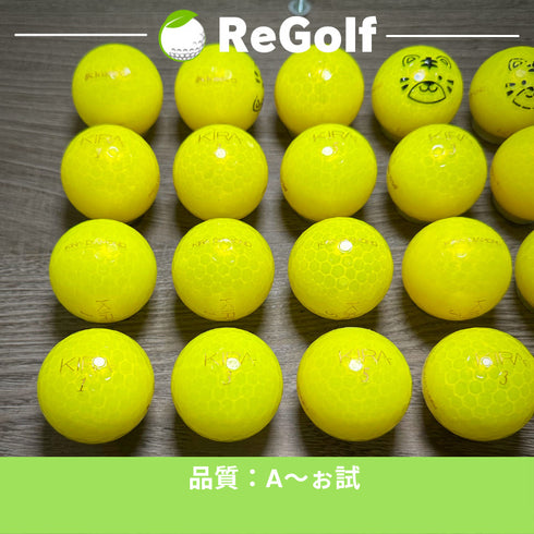 【中古】 ロストボール キャスコ KIRA キラ ダイヤモンド イエロー 20球 Aぉ試ランク ゴルフボール リゴルフ